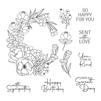 Spellbinders - Stempel "Four Petal Sweet Day Flowers" Clear Stamps