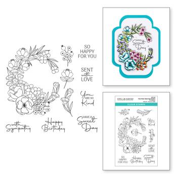 Spellbinders - Stempel "Four Petal Sweet Day Flowers" Clear Stamps