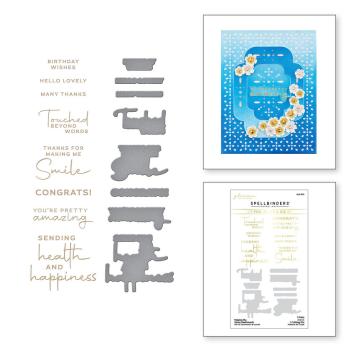 Spellbinders - Glimmer Hot Foil Plate "Making Me Smile Sentiments"