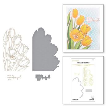 Spellbinders - Glimmer Hot Foil Plate "Wonderful Tulips"