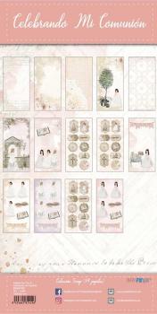 Papers For You - Designpapier "Celebrando Mi Comunión Niñas" Scrap Paper Pack 6x12 Inch - 14 Bogen