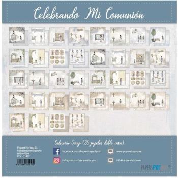 Papers For You - Designpapier "Celebrando Mi Comunión Niños" Scrap Paper Pack 6x6 Inch - 36 Bogen  