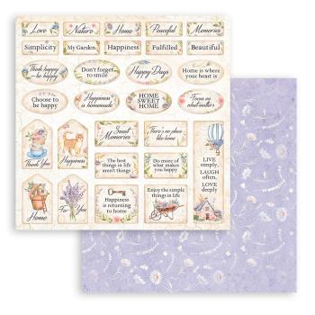 Stamperia - Designpapier "Welcome Home" Paper Pack 8x8 Inch - 10 Bogen