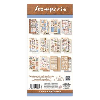 Stamperia - Designpapier "Welcome Home" Paper Pack 6x12 Inch - 10 Bogen