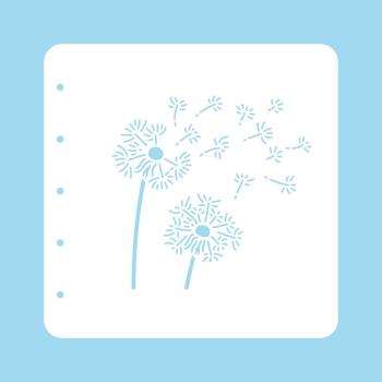 Nellie's Choice - Schablone A6 "Dandelion" Various Stencil