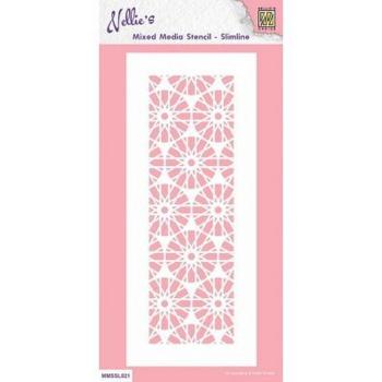 Nellie's Choice - Schablone A6 "Crystal" Slimline Stencil