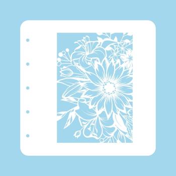 Nellie's Choice - Schablone A6 "Flower-1" Stencil