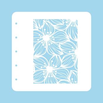 Nellie's Choice - Schablone A6 "Flower-2" Stencil