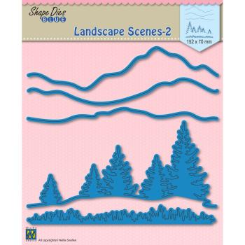 Nellie's Choice - Stanzschablone "Landscape Scenes-2" Shape Dies Blue