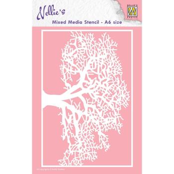 Nellie's Choice - Schablone A6 "Tree" Stencil