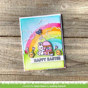 Lawn Fawn - Schablone "Corner Rainbow" Stencil