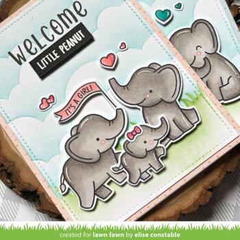 Lawn Fawn - Stempel "Elephant Parade" Clear Stamps