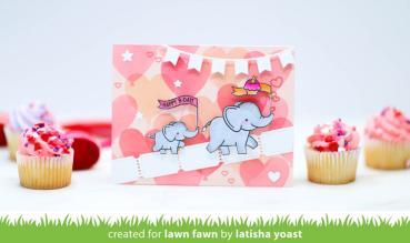 Lawn Fawn - Stempel "Elephant Parade" Clear Stamps