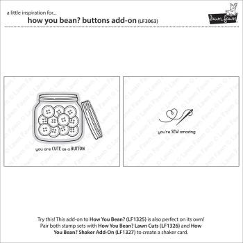 Lawn Fawn - Stempel "How You Bean? Buttons" Clear Stamps