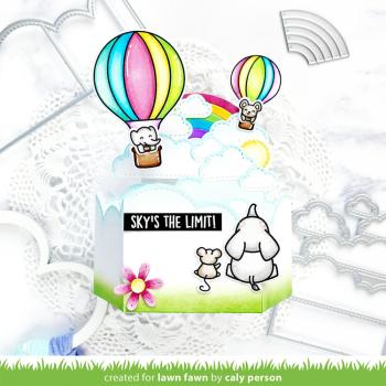 Lawn Fawn - Stanzschablone "Platform Pop-Up Cloud Inserts" Dies