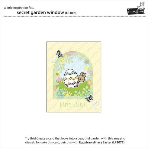 Lawn Fawn - Stanzschablone "Secret Garden Window" Dies