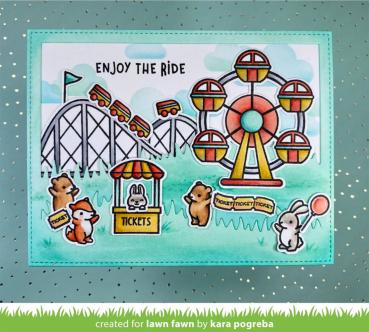 Lawn Fawn - Stempel "Wheely Great Day" Clear Stamps