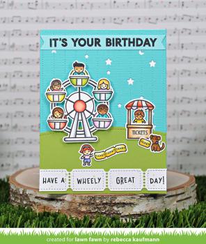 Lawn Fawn - Stempel "Wheely Great Day" Clear Stamps