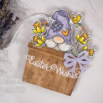 Woodware - Stempelset "Egg Painting Gnome" Clear Stamps 