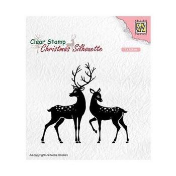 Nellie's Choice - Stempel "Deer" Clear Stamps Christmas Silhouettes