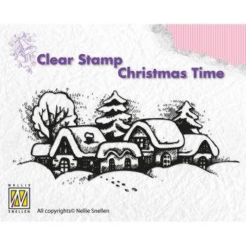 Nellie's Choice - Stempel "Snowy Village" Clear Stamps Christmas Time