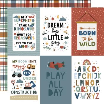 Echo Park - Designpapier "Dream Big Little Boy" Paper Pack 6x6 Inch - 24 Bogen