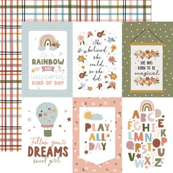 Echo Park - Designpapier "Dream Big Little Girl" Paper Pack 6x6 Inch - 24 Bogen