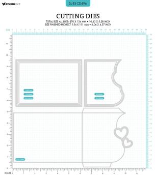 Studio Light - Stanzschablone "Hearts Envelope" Dies