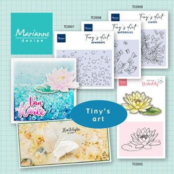 Marianne Design - Stempel & Stanzschbalone "Flowers Water Lily" Clear Stamps & Dies