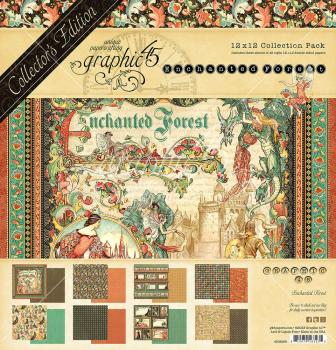 Graphic 45 - Designpapier "Enchanted Forest"  Deluxe Collectors Edition 12x12 Inch - 24 Bogen