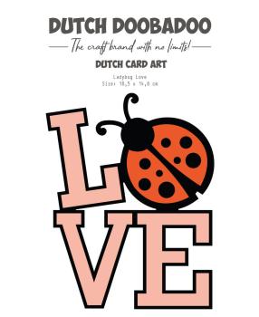 Dutch Doobadoo - Schablone A5 "Ladybug Love" Stencil - Dutch Card Art