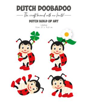 Dutch Doobadoo - Schablone A5 "Ladybug" Stencil - Dutch Card Art Build Up 