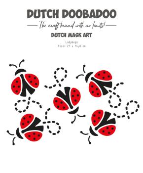 Dutch Doobadoo - Schablone A5 "Ladybugs" Stencil - Dutch Mask Art