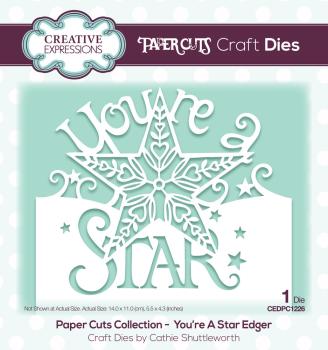 Creative Expressions - Stanzschablone "You're A Star Edger" Paper Cuts Craft Dies