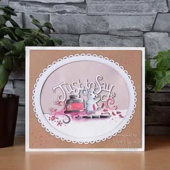 Creative Expressions - Stanzschablone "Just to Say Edger" Paper Cuts Craft Dies