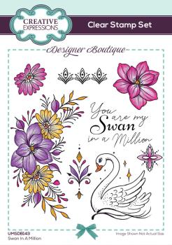 Creative Expressions - Stempelset A6 "Swan In A Million" Clear Stamps