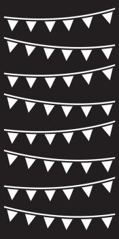 Creative Expressions - Schablone "Bunting" Stencil Slimline