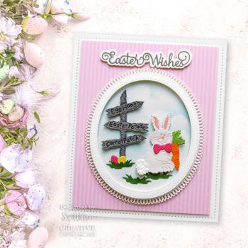 Creative Expressions - Stanzschablone "Shadowed Sentiments Easter Wishes" Craft Dies Mini