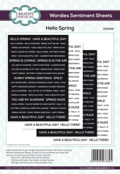 Creative Expressions - Embesllishment "Hello Spring"