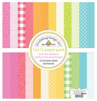 Doodlebug Design - Designpapier "Petite Prints Assortment" Paper Pack 12x12 Inch - 12 Bogen