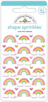 Doodlebug Design - Epoxy Sticker "Over The Rainbow" Shape Sprinkles