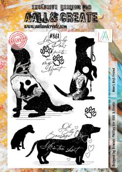 AALL and Create - Stempelset A4 "Man's Best Friend" Clear Stamps