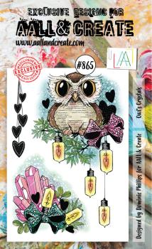 AALL and Create - Stempelset A6 "Owl's Crystals" Clear Stamps