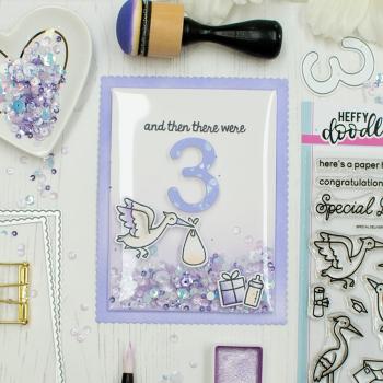 Heffy Doodle - Stempelset "New Arrival Sentiment" Clear Stamps