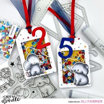 Heffy Doodle - Stempelset "Two By Two Zoo Animals" Clear Stamps 