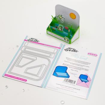 Heffy Doodle - Stanzschablone "Brooke 3D Box Card" Dies  