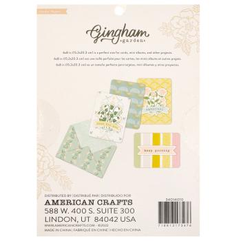 American Crafts - Designpapier "Gingham Garden" Paper Pack 6x8 Inch - 24 Bogen