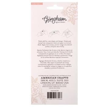 American Crafts - Stempelset "Gingham Garden" Clear Stamps