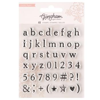 American Crafts - Stempelset "Gingham Garden" Clear Stamps