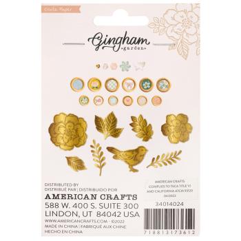 American Crafts - Embellishments Buttons "Gingham Garden" Pailetten